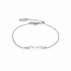 Freshwater Pearl Rose Silver Bracelet 1128/30-1917