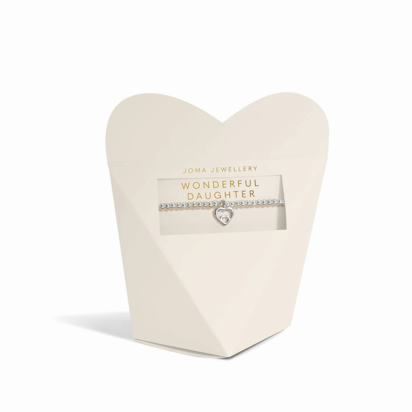 From the Heart Gift Box Wonderful Daughter Silver Plated Bracelet 8177