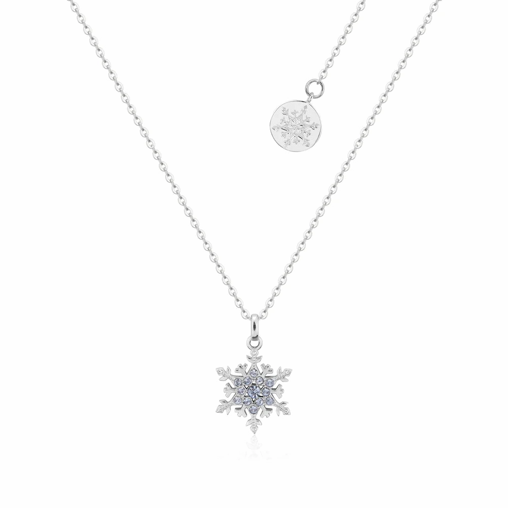Frozen - Elsa Snowflake - Necklace & Stud Earring