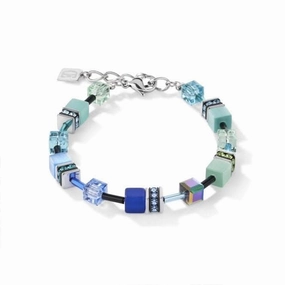 GeoCUBE Blue-Green Bracelet 2838/30-0705