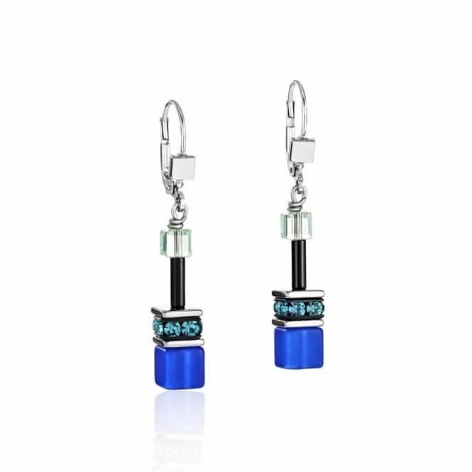 GeoCUBE Blue-Green Earrings 2838/20-0705