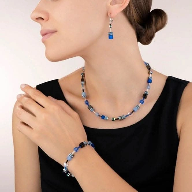 GeoCUBE Cobalt Blue Earrings 4014/20-0712