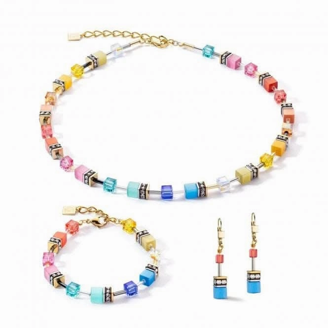 GeoCUBE Iconic Classic Multicolour Gold Earrings 2838/20-1521