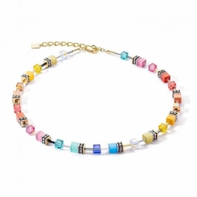 GeoCUBE Iconic Classic Multicolour Gold Necklace 2838/10-1521