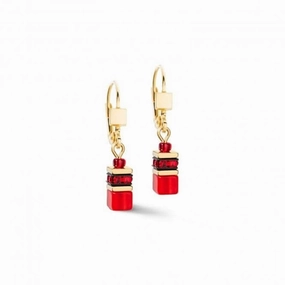 GeoCUBE Iconic Lite Red Earrings 2800/20-0300