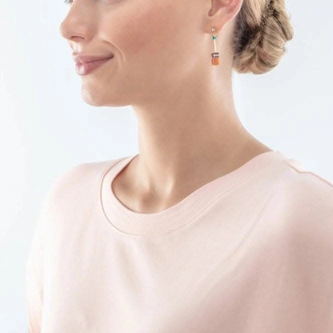 GeoCUBE Iconic Nature Dopamine Chain Earrings 3035/21-1582