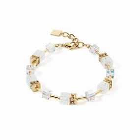 GeoCUBE Iconic Nature White-Gold Bracelet 3018/30-1416