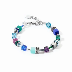 GeoCUBE Iconic Turquoise Lilac Bracelet 2838/30-0608