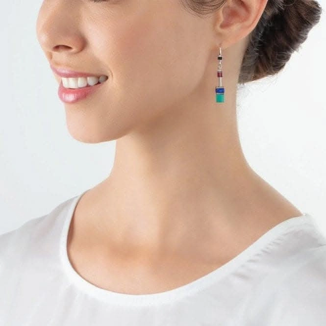 GeoCUBE Iconic Turquoise Lilac Earrings 2838/20-0608