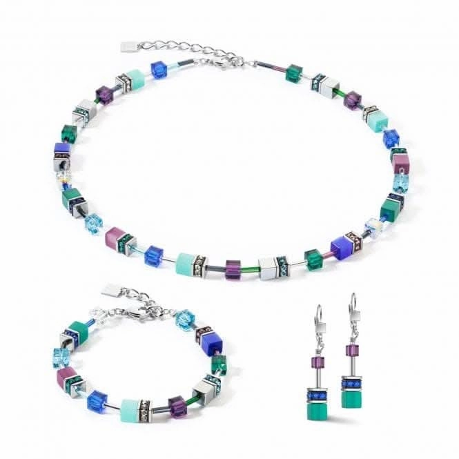 GeoCUBE Iconic Turquoise Lilac Necklace 2838/10-0608