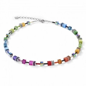 GeoCUBE Multicolour Rainbow Necklace 2838/10-1520