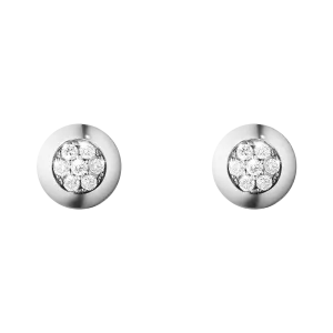 Georg Jensen Aurora 18ct White Gold 0.21ct Diamond Earrings