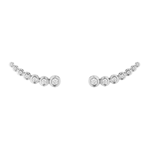 Georg Jensen Aurora 18ct White Gold 0.26ct Diamond Climber Earrings D