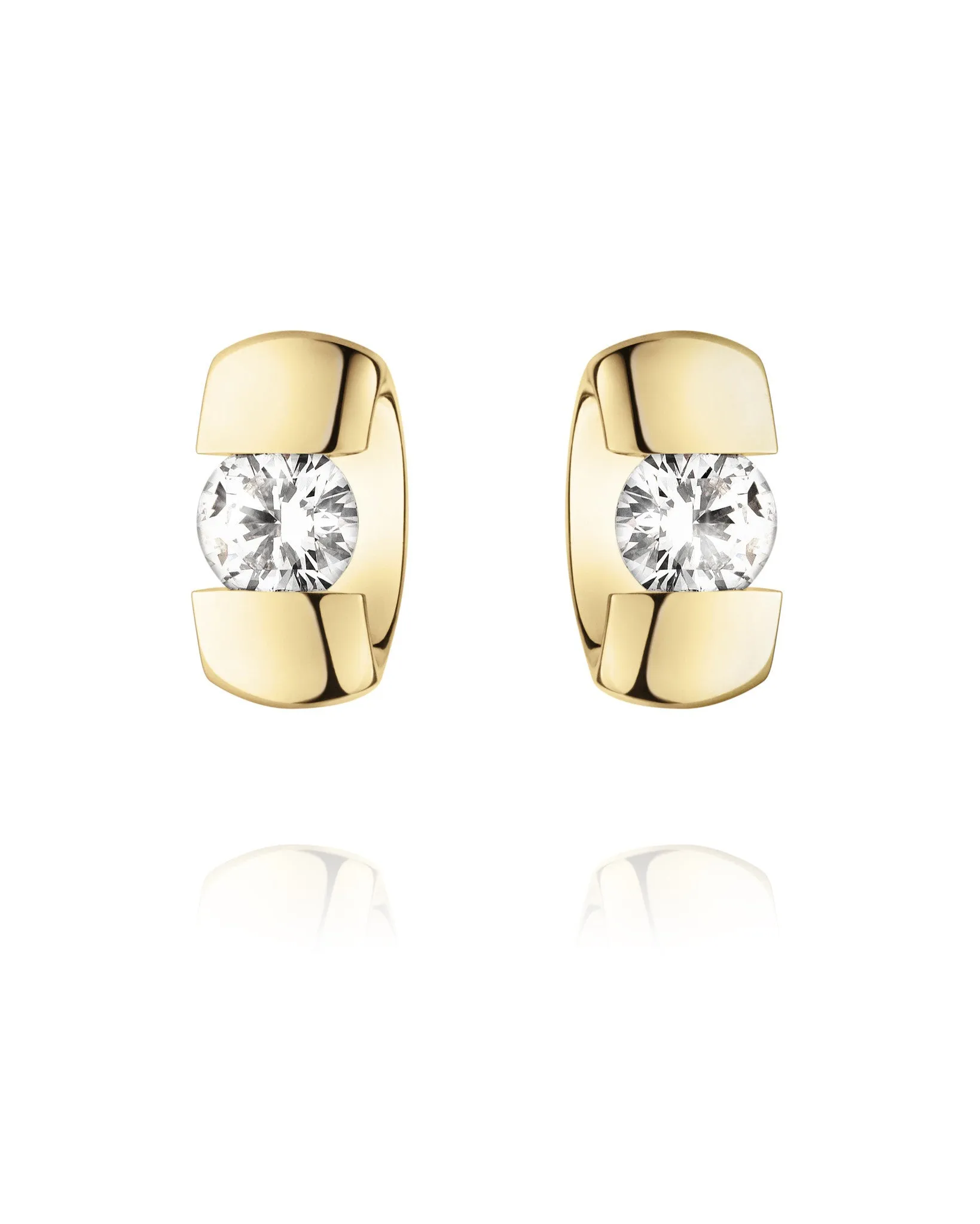 Georg Jensen Centenary 18ct Yellow Gold 0.40ct Diamond Earrings D