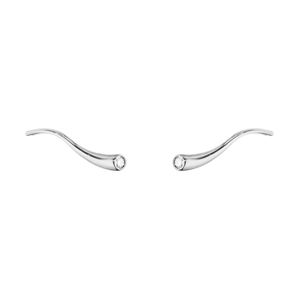 Georg Jensen Magic 18ct White Gold Diamond Branch Earrings