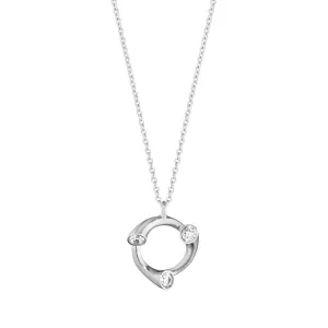 Georg Jensen Magic 18ct White Gold Diamond Round Necklace
