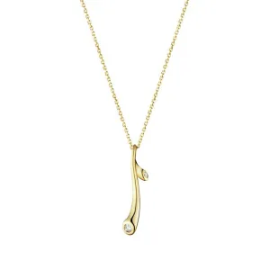 Georg Jensen Magic 18ct Yellow Gold 0.26ct Diamond Necklace D