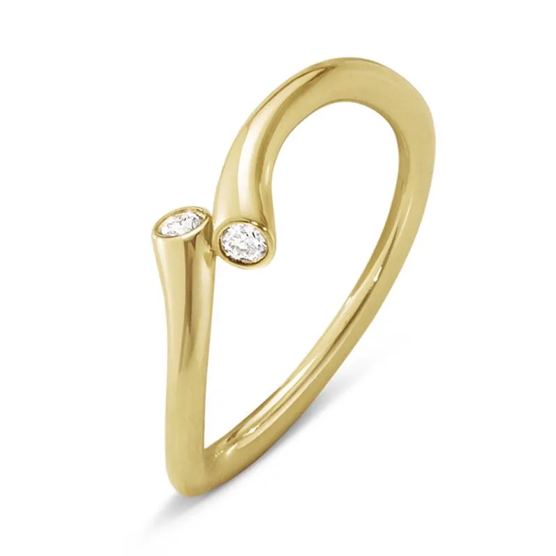 Georg Jensen Magic 18ct Yellow Gold Diamond Ring