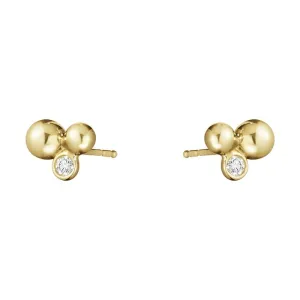 Georg Jensen Moonlight Grapes 18ct Yellow Gold Diamond Stud Earrings
