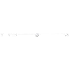 Georg Jensen Aurora 18ct White Gold 0.10ct Diamond Bracelet