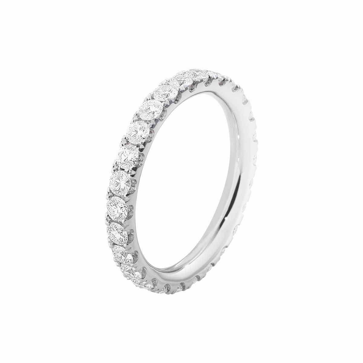 Georg Jensen Aurora 18ct White Gold 0.91ctct Diamond Eternity Ring D