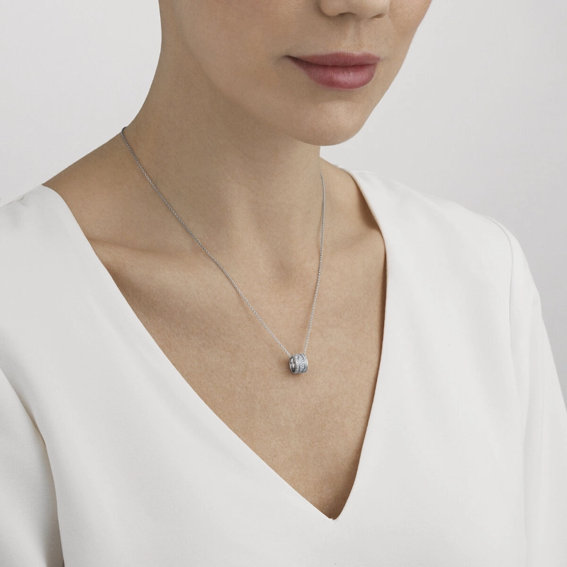 Georg Jensen Fusion 18ct White Gold 0.35ct Diamond Necklace