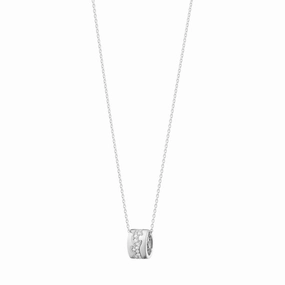 Georg Jensen Fusion 18ct White Gold Diamond Pave Necklace