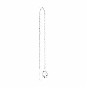 Georg Jensen Magic 18ct White Gold Diamond Threader Earring