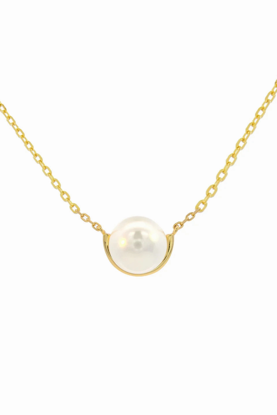 Georgini - Adagio Crescent Nine - 2 - Five Pearl Necklace Gold
