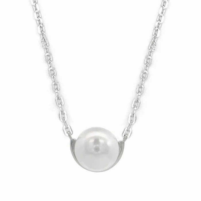 Georgini - Adagio Crescent Nine - 2 - Five Pearl Necklace Silver
