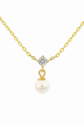 Georgini - Adagio Touch Of Sparkle Pearl Necklace Gold