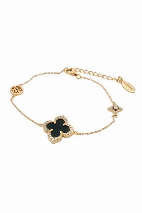 Georgini - Midnight Velvet Black Agate Gold Plated