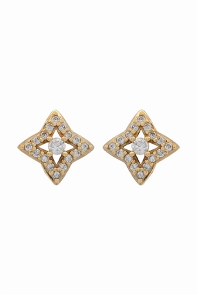 Georgini - Midnight Velvet Fairwater Petite Earrings Gold