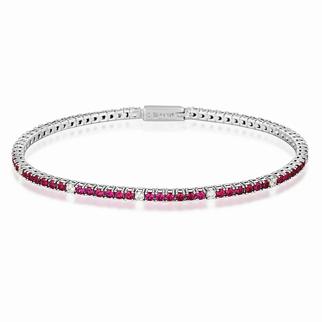 Georgini - Milestone Red Cubic Zirconia Tennis Bracelet