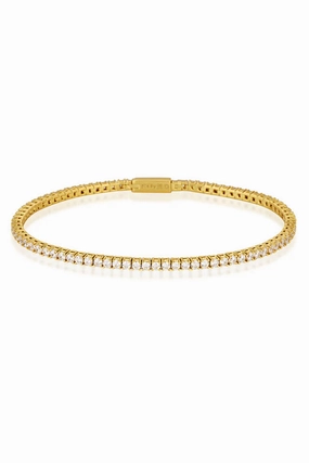 Georgini - Milestone White CZ 2mm Tennis Bracelet (17.5cm)
