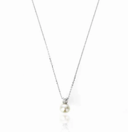 Georgini - Oceans Noosa Freshwater Pearl Necklace Silver