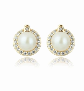 Georgini - Oceans Tasman Freshwater Pearl Earrings Gold
