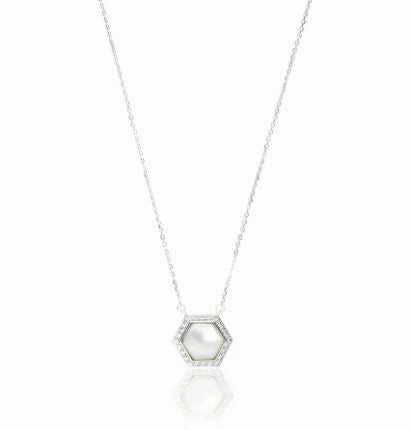 Georgini - Oceans Torquay Mother of Pearl Necklace Silver