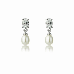 Georgini - Oceans Whitsundays Freshwater Pearl Earrings Silver