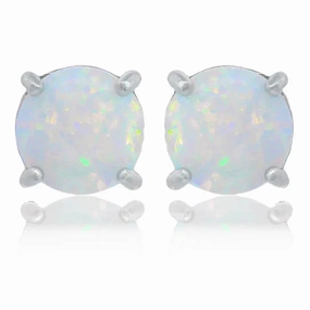 Georgini - Opal Glow White Created Opal Silver