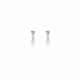 Georgini - Sweetheart Mini Heart Freshwater Pearl Droplet - Silver