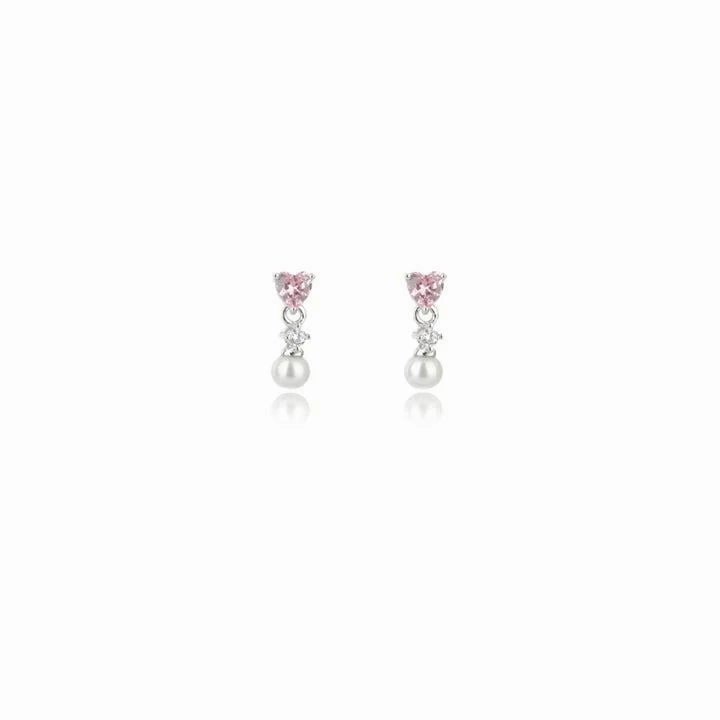 Georgini - Sweetheart Mini Heart Freshwater Pearl Droplet - Silver