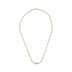 Georgini - Sweetheart Tennis Necklace - Gold - 42cm