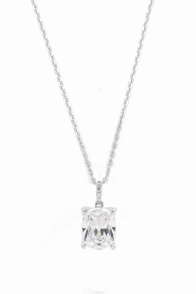 Georgini - Sydney Soire Elaine Cushion Cut Pendant Silver