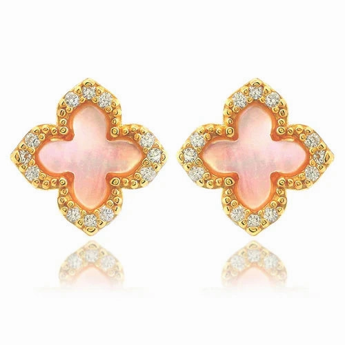 Georgini - Sydney Soiree Fairwater Mother of Pearl Gold Stud
