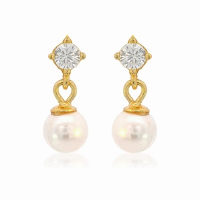Georgini - Touch Of Sparkle Dangle Earrings Gold
