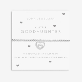Goddaughter Silver 15.5cm Stretch Bracelet C707