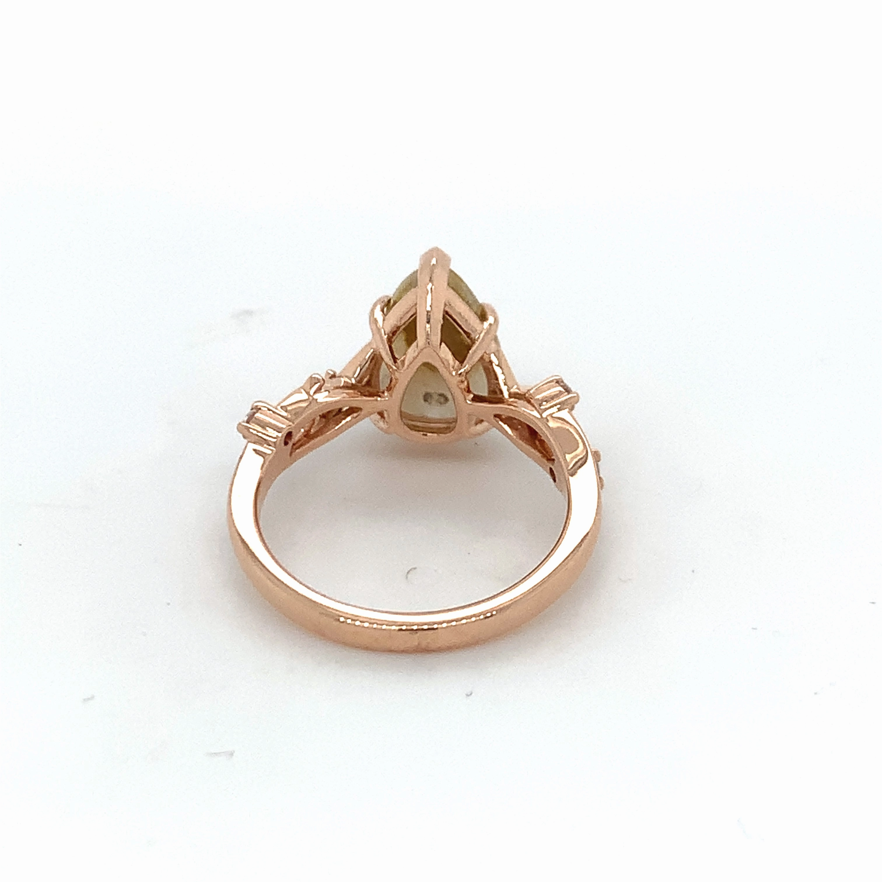 Gold Filled White Quartz Ring