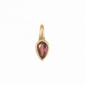 Gold Plated Birthstone January Garnet Pendant P5214