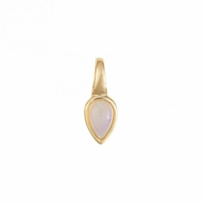 Gold Plated Birthstone October Opal Pendant P5223